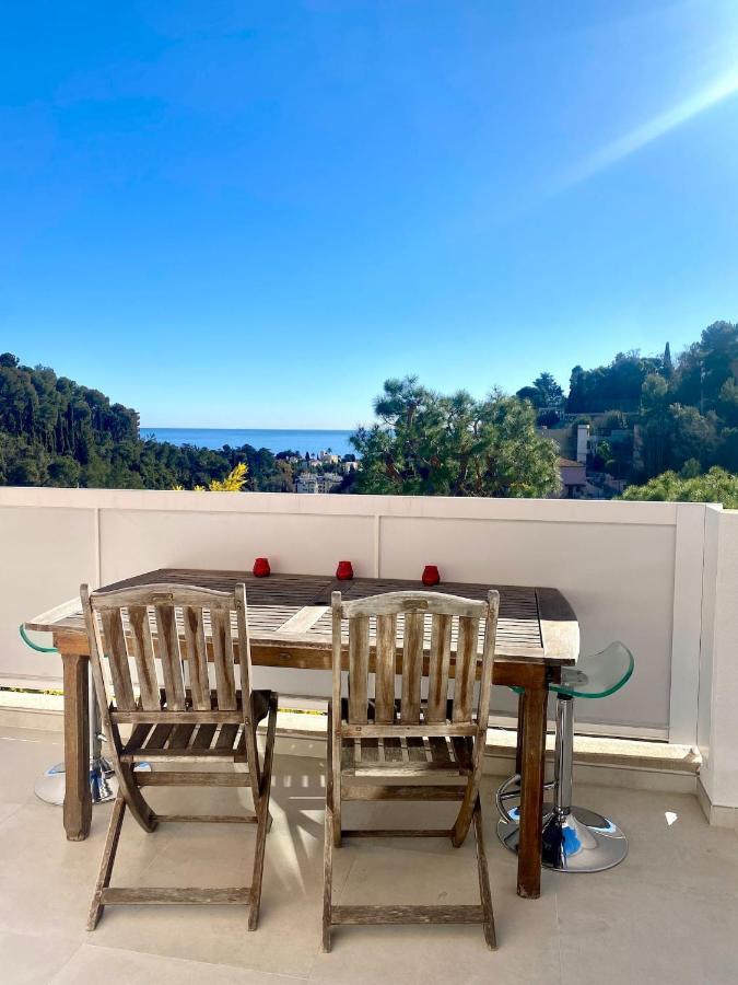 Appartement Luxe - 3 Pieces Avec Vue Mer, Piscine Et Tennis Nice Buitenkant foto
