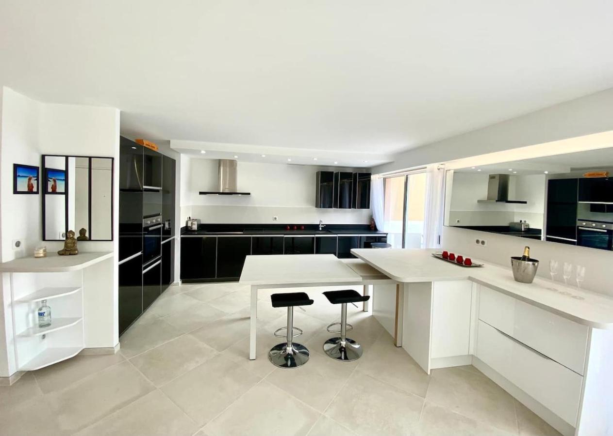 Appartement Luxe - 3 Pieces Avec Vue Mer, Piscine Et Tennis Nice Buitenkant foto